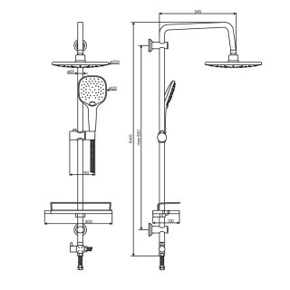 Душевая система Dorff PRIME D0740000