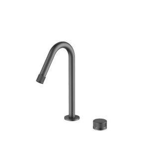 Смеситель для раковины Black&White Gravity 7108GM оружейная сталь