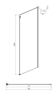 Душевой уголок Ambassador Benefit 19021105HX-80HX 160x80см хром/прозрачное