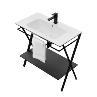 Металлическая структура-консоль Kerama Marazzi Piano Next PIA.N.85\BLK 85 см чёрный матовый