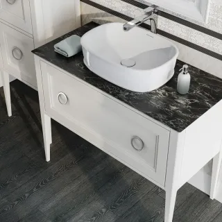 Тумба под раковину Kerama Marazzi Plaza Classic Neo PL.CN.120.1\WHT.M 120 см белый матовый