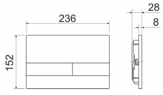 Комплект с инсталляцией Ceramica Nova CN6000_1002M_1000 унитаз Balearica CN6000 крышка-сиденье с микролифтом и инсталляция Envision CN1002M с кнопкой смыва хром матовый Flat