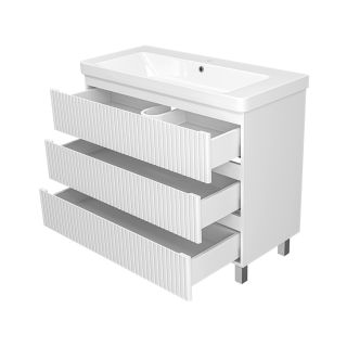 Напольная тумба под раковину Brevita Victory 105 УТ000024305 белый