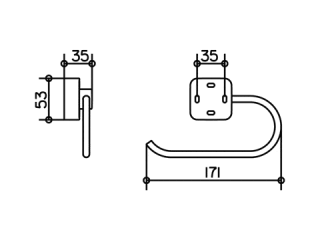 Держатель туалетной бумаги Keuco Smart  02362010000 хром