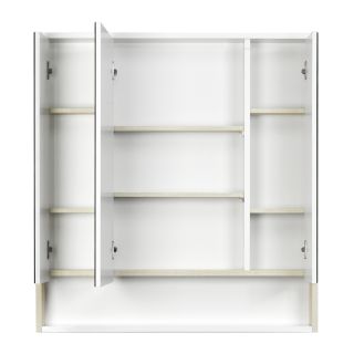 Зеркальный шкаф Акватон Рико 80см белый/ясень фабрик 1A215302RIB90