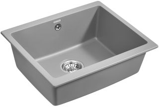 Мойка кухонная Paulmark Gera PM205546-GRM серый металлик