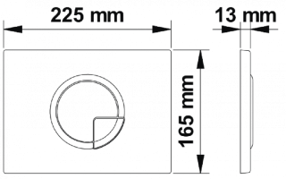 Кнопка смыва Berges Novum белый 040021