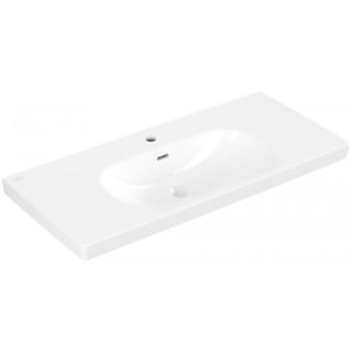 Pаковина Villeroy Boch для установки на тумбу, 1000 x 470 x 165 mm, с переливом, Альпийский белый