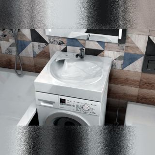 Раковина над стиральной машиной Maretti AS13SM51-844, белая