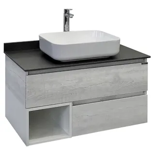 Тумба с раковиной Comforty Прага 00-00014424 90.5 см Дуб белый