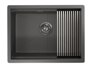 Мойка кухонная Granula 6045U, ГРАФИТ МАТОВЫЙ