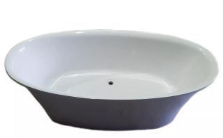 Ванна из искусственного камня AquaStone Гавана 166x82см белый