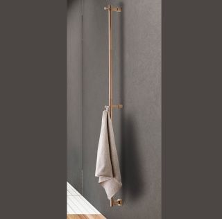 Полотенцесушитель электрический Margaroli Arcobaleno 516 Switch box Brushed Warm Bronze PVD 154x10 см брашированная бронза