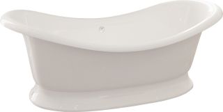 Ванна из искусственного камня AquaStone Лиона 190x86см белый