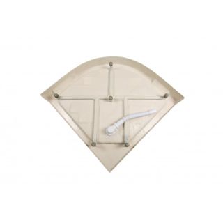 Душевая кабина Deto L 909 с гм. и эл. 90х90х215 см