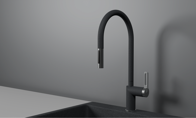Смеситель для кухни Granula 8172, ГРАФИТ графит