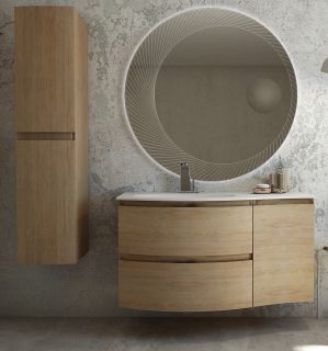 Шкафчик под раковину, правосторонний Cezares 34x55 Rovere tabacco Vague 54835