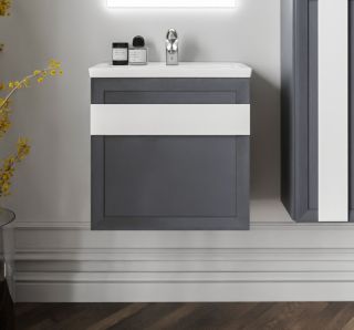 Тумба под раковину Бриклаер Берлин 4627125416132 60 см оникс серый