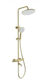 Душевая стойка Wonzon & Woghand Capsule WW-B3031-A2-BG с термостатом брашированное золото