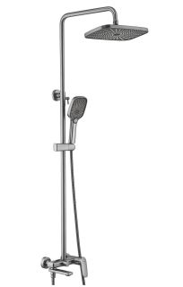 Душевая стойка Shevanik S8536T оружейная сталь