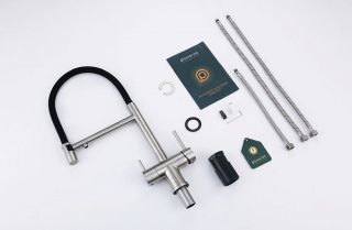 Смеситель для кухни Splenka S70.63.05 с подключением фильтра сатин