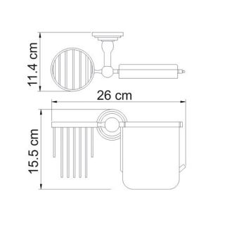 Wasserkraft Ammer K-7059 Держатель туалетной бумаги и освежителя