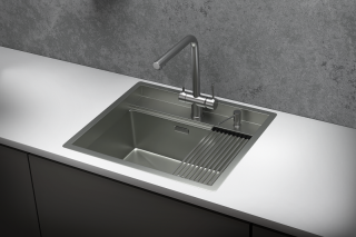 Мойка кухонная Granula 6051, СТАЛЬ МАТОВАЯ