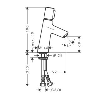 Смеситель Hansgrohe Talis Select S 80 72041000 для раковины