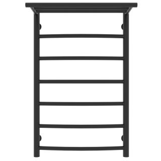 Полотенцесушитель водяной Laris Классик 73208024ЧМ  с полкой П7 50x80см чёрный матовый