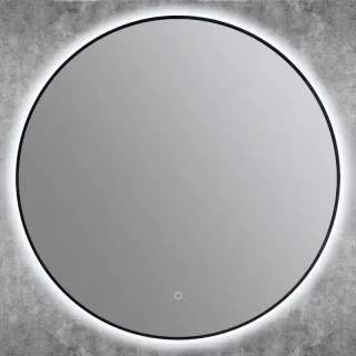 Зеркало с подсветкой ArtMax Sanremo AM-San-800-DS-F-Nero 80 см чёрный