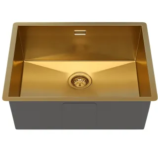 Мойка кухонная Reflexion Como 54-GD RX2054GD оружейная сталь