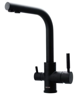 Смеситель для кухни Swedbe Selene Plus 8149 с каналом для подключения фильтра чёрный