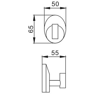 Крючок Frap F1605-1 хром