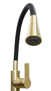 Смеситель для кухни Stella Polar Тулуза S3865-2 матовое золото черный