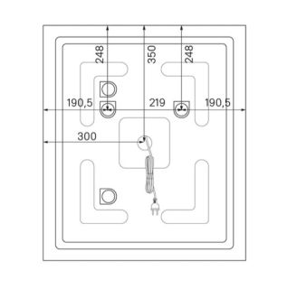 Зеркало с подсветкой IDDIS Oxford ЗЛП111 60см белый матовый