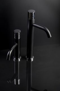 Смеситель для раковины Boheme Stick 122-BB чёрный матовый