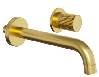 Встраиваемый смеситель для раковины Paini Cox Grip 7GPJ208 матовое золото