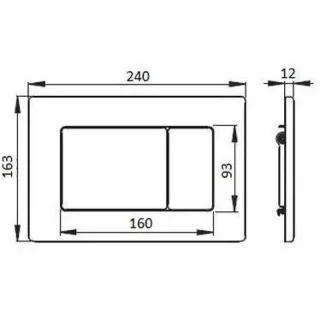 Кнопка смыва Boheme 650-B чёрный