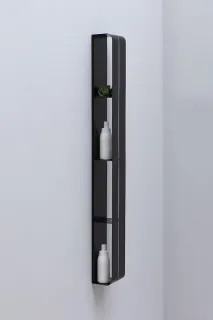 Полка Aquanet Магнум 326458 130 см чёрный матовый