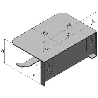 Держатель для туалетной бумаги Aquanet Магнум 336612 белый матовый