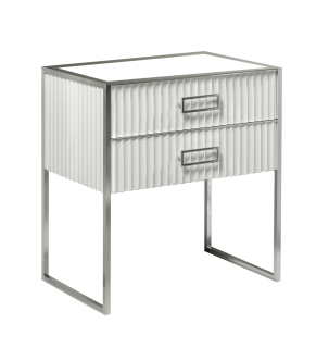 Тумба под раковину Armadi Art Monaco 80см белый/хром 866-080-WCR