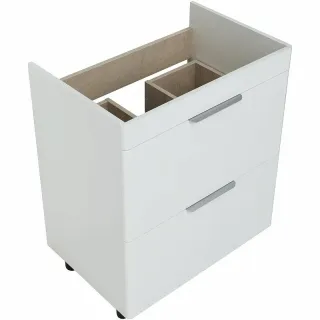 Тумба под раковину Aquanet Ирис New 310153 70 см белый глянец