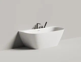 Ванна из искусственного камня Salini Sofia Wall S-Sense 102517G 160x80см белый глянцевый