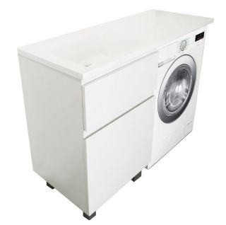 Напольная тумба под раковину Эстет Dallas Luxe ФР-00001919 Л/П 120см два ящика белый