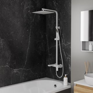 Душевая стойка DQ Bayern.Liszt DA1513708A04 белый матовый