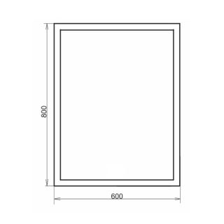 Зеркало Comforty Гиацинт 00-00005262 60х80 см