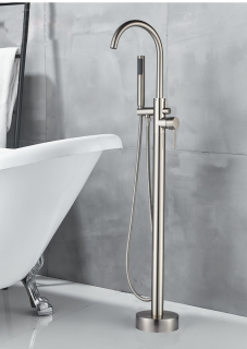 Напольный смеситель для ванны Boch Mann Braies матовый никель BM8922