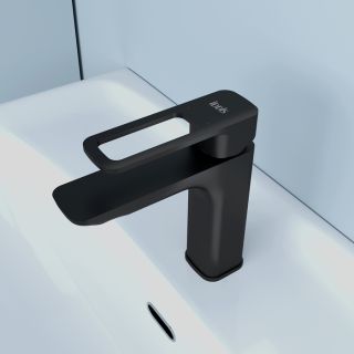 Смеситель для раковины IDDIS Slide чёрный SLIBL00i01