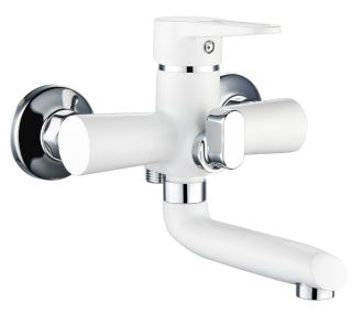 Смеситель для ванны с душем РМС SL77W-009E белый