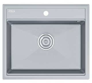 Мойка кухонная Paulmark Stepia PM115951-GRM серый металлик
